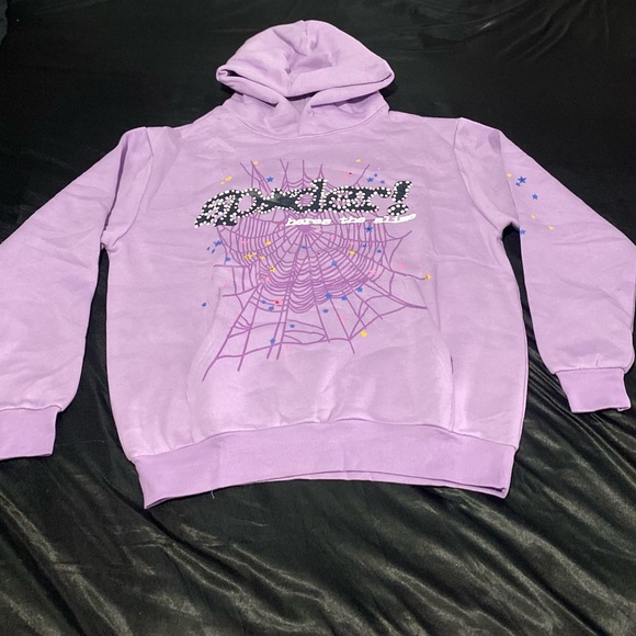 Purple Sp5der Sweater Hoodie - Picture 5 of 5